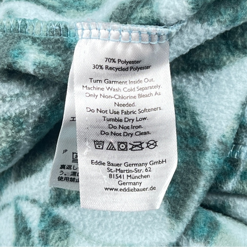 Eddie Bauer Leaf Patterned Quarter-Zip Pullover G… - image 6